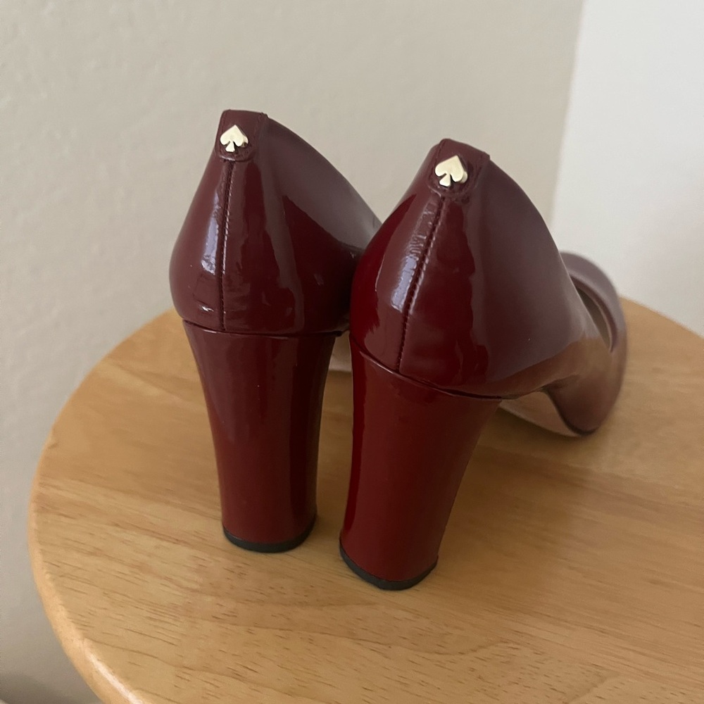 Kate Spade Patent Leather Round-Toe Pumps - Picture 2 of 3